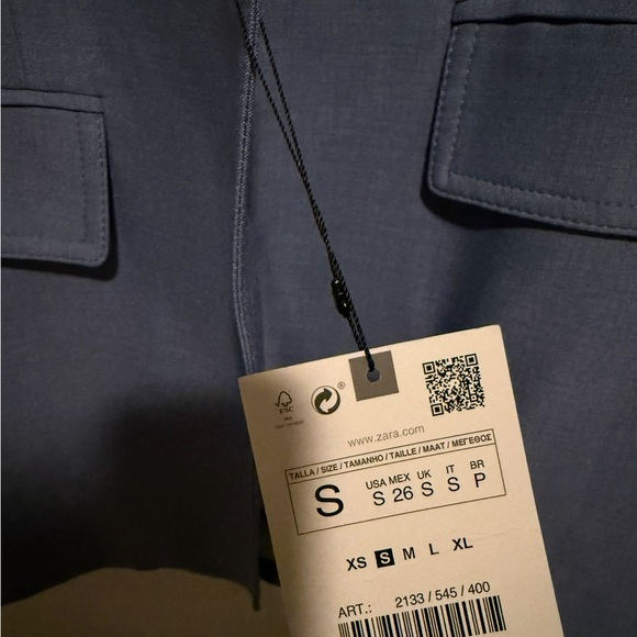 Zara Steel Blue Blazer - Picture 7 of 7